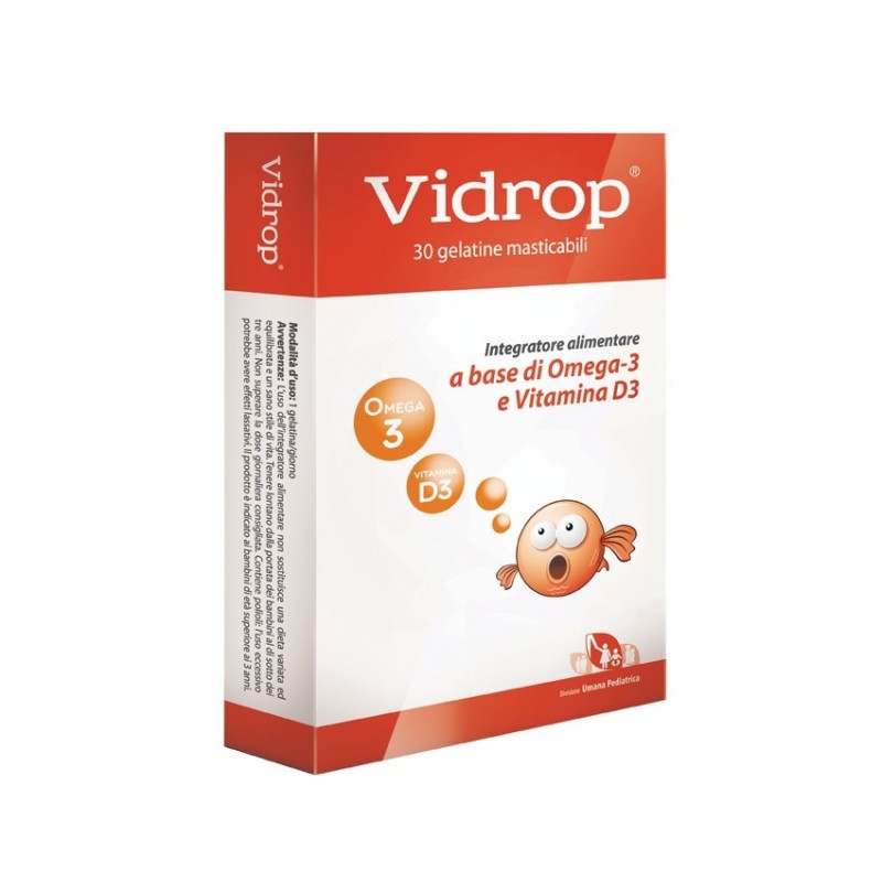 Aurora Biofarma Vidrop Omega3 30 Gelatine Masticabili