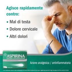 Bayer Aspirina Dolore E Infiammazione 500 Mg Compresse Rivestite Acido Acetilsalicilico