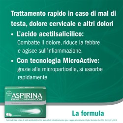 Bayer Aspirina Dolore E Infiammazione 500 Mg Compresse Rivestite Acido Acetilsalicilico