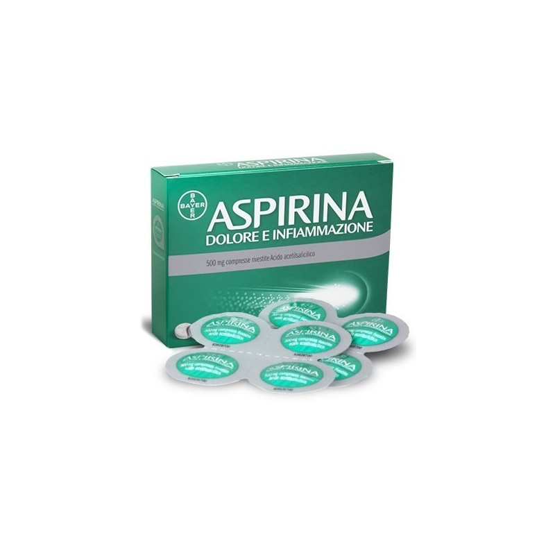 Bayer Aspirina Dolore E Infiammazione 500 Mg Compresse Rivestite Acido Acetilsalicilico