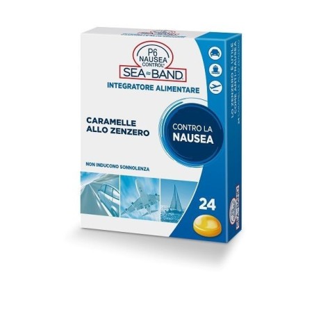 Consulteam P6 Nausea Control Caramelle Anti Nausea Viaggio Allo Zenzero 24 Pezzi