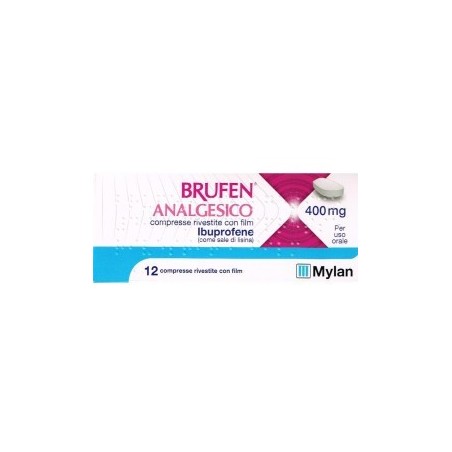 Mylan Brufen Analgesico 200 Mg Compresse Rivestite Con Film  Brufen Analgesico 400 Mg Compresse Rivestite Con Film Ibuprofene ( 