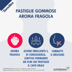 Alfasigma Neoborocillina Gola Junior 15 Pastiglie Gusto Fragola