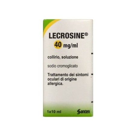 Santen Italy Lecrosine 40 Mg/ml Collirio, Soluzione Sodio Cromoglicato