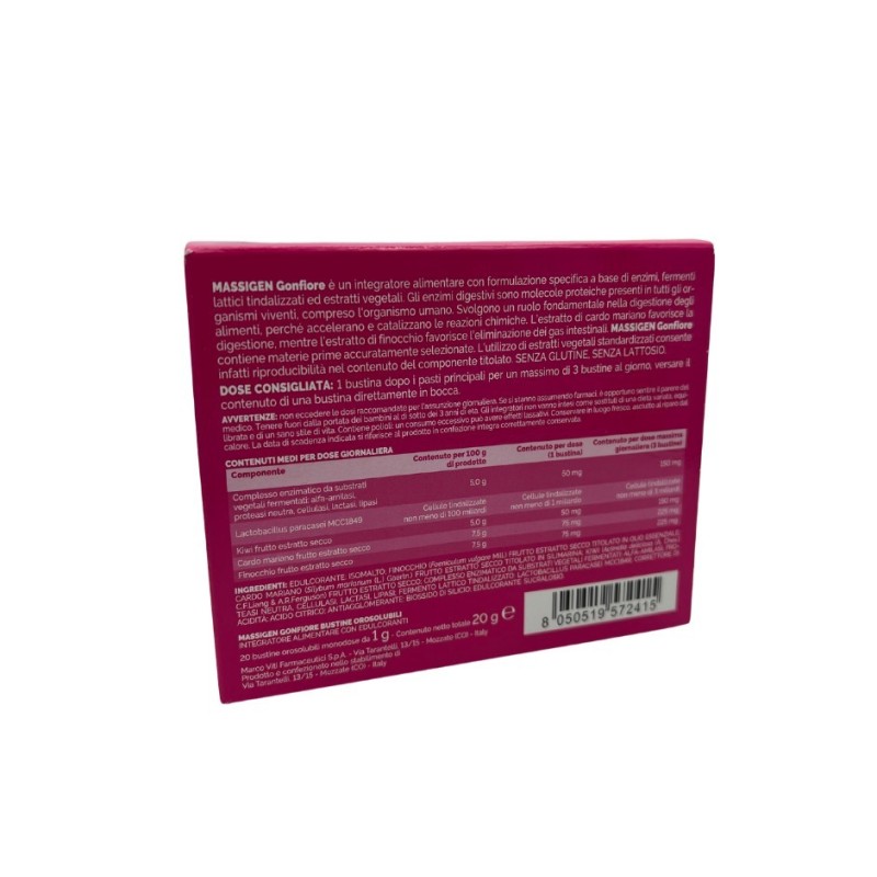 Marco Viti Farmaceutici Massigen Gonfiore 20 Stick Pack