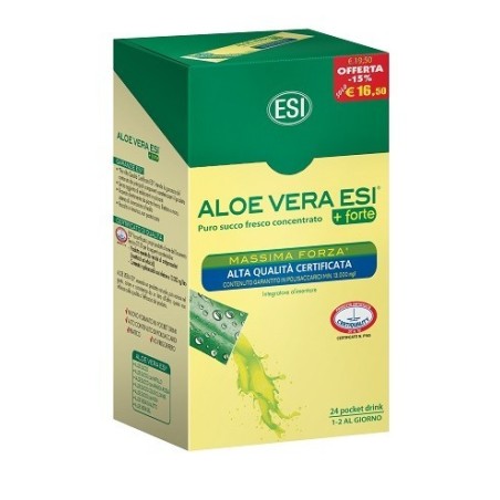 Esi Aloe Vera 24 Pocket Drink Massima Forza 24 Pocket 20 Ml