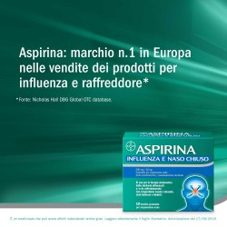 Bayer Aspirina Influenza E Naso Chiuso 500 Mg / 30 Mg Granulato Per Sospensione Orale Acido Acetilsalicilico 500 Mg, Pseudoefedr