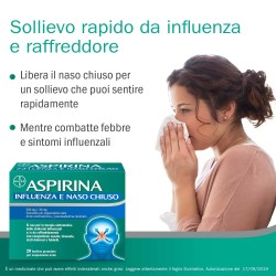 Bayer Aspirina Influenza E Naso Chiuso 500 Mg / 30 Mg Granulato Per Sospensione Orale Acido Acetilsalicilico 500 Mg, Pseudoefedr