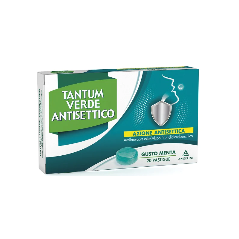 Angelini Tantum Verde Antisettico Pastiglie Gusto Menta Medicinale Equivalente