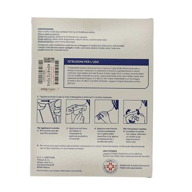 Haleon Italy Voltadol Unidie 140 Mg Cerotto Medicato Diclofenac Sodico