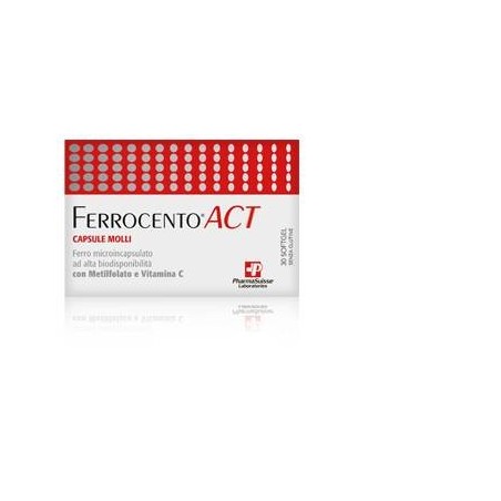 Pharmasuisse Laboratories Ferrocento Act 30 Capsule Molli