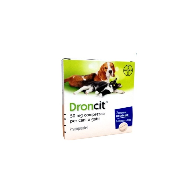 Vetoquinol S. A. Droncit 50 Mg Compresse Per Cani E Gatti