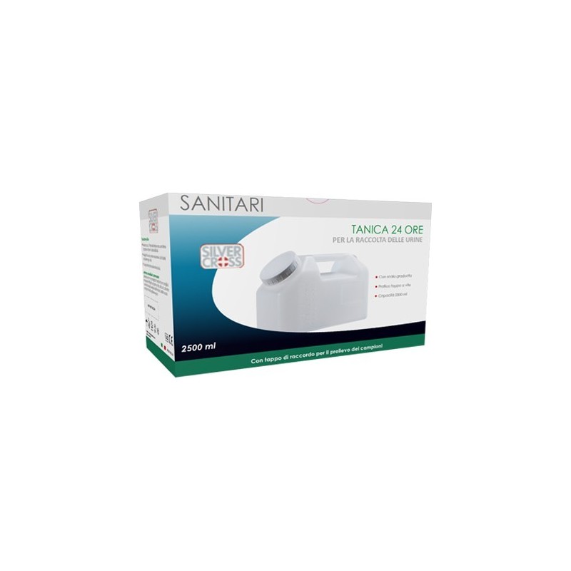 Comifar Distribuzione Contenitore Per Urina Sterile Silvercross 24 Ore Capienza 2500 Ml