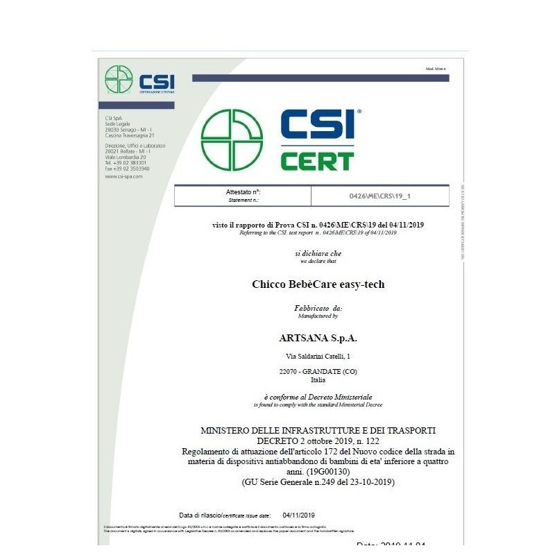 Chicco Bebe Care Easy Tech