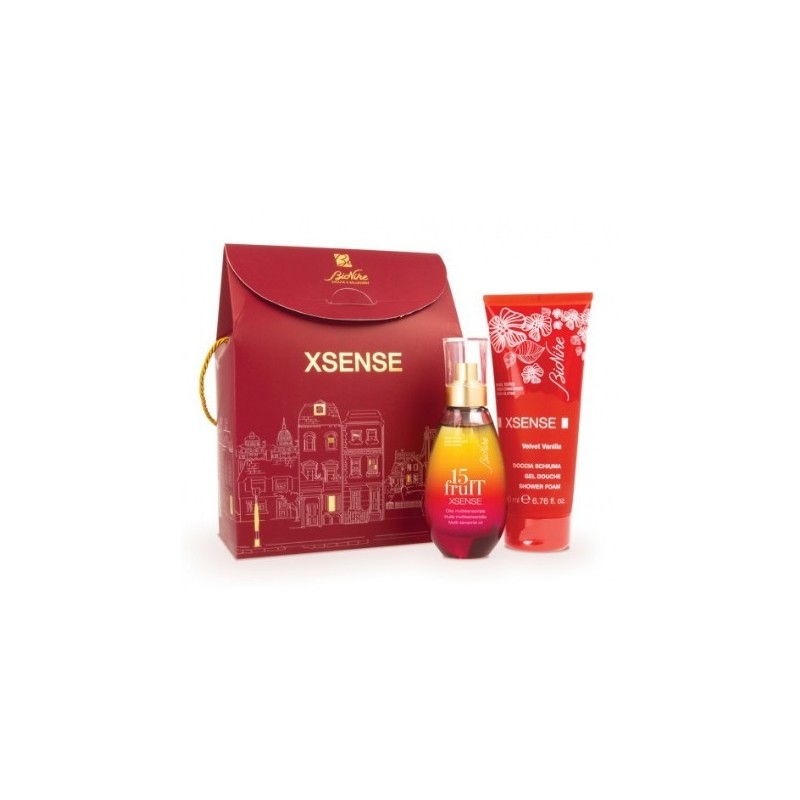 I. C. I. M. Internation Xsense Kit Natale 2020 1 15 Fruit Olio Multisensoriale 100 Ml + 1 Velvet Vanilla 200 Ml
