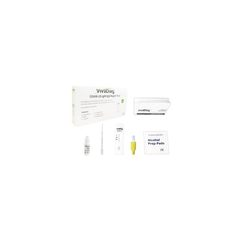 TEST SIEROLOGICO RAPIDO COVID-19 VIVADIAG DETERMINAZIONE QUALITATIVA ANTICORPI IGG/IGM ANTI SARS-COV-2 NEL SANGUE/SIERO/PLASMA M