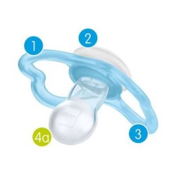 Bamed Baby Italia Mam Air Succhietto 6+ Mesi Silicone Doppio Neutro