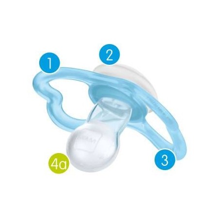 Bamed Baby Italia Mam Air Succhietto 6+ Mesi Silicone Doppio Neutro
