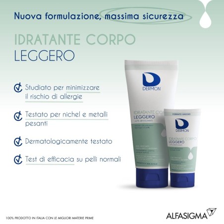 Alfasigma Dermon Idratante Corpo Leggero 250 Ml