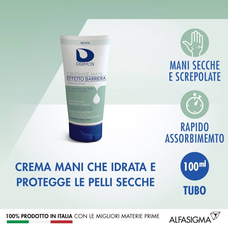 Alfasigma Dermon Idratante Mani Effetto Barriera Crema Protettiva 100 Ml