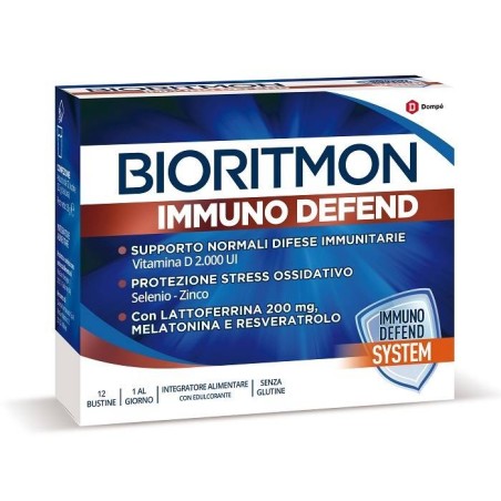 Bioritmon Immuno Defend Integratore per il sistema immunitario 12 bustine