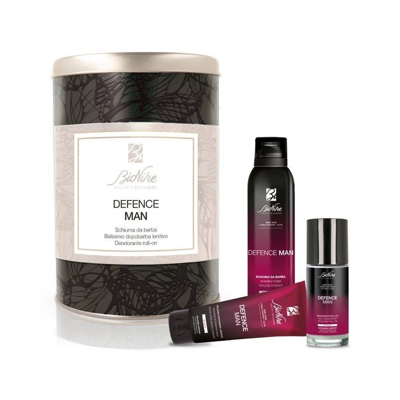 I. C. I. M. Internation Defence Man Kit Natale 2021 Safe Shave Schiuma Barba Anti-irritazioni 200 Ml + Safe Balm Balsamo Dopobar