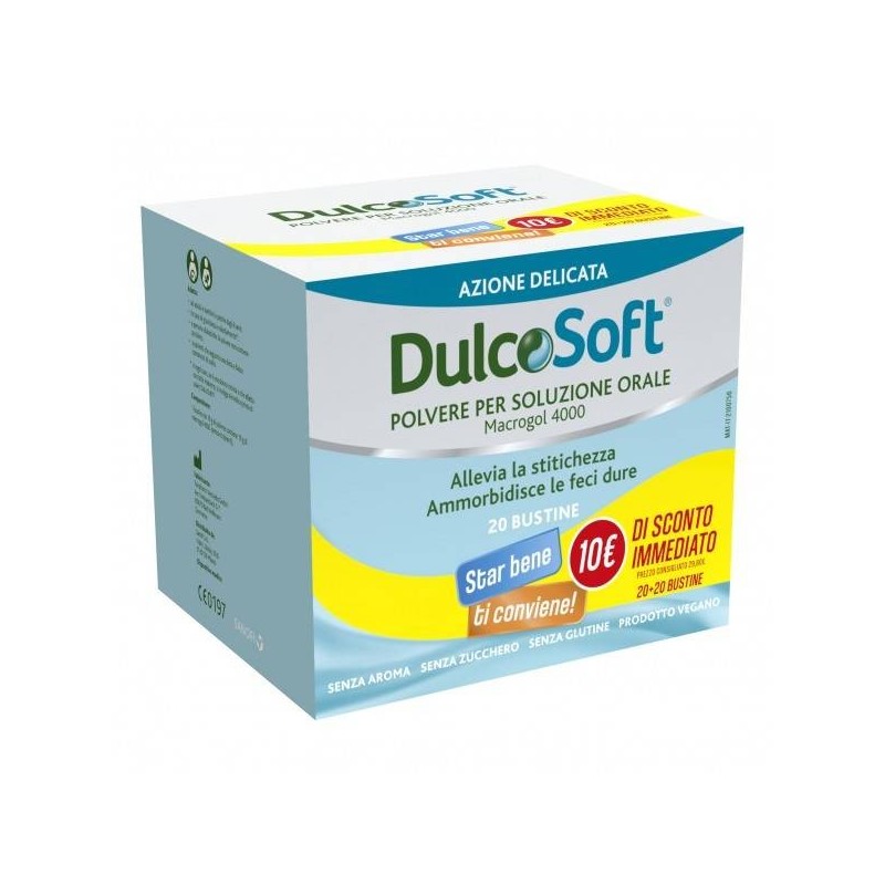 Opella Healthcare Italy Dulcosoft 20 Bustine Bipack 1+1