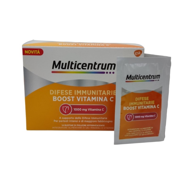 Haleon Italy Multicentrum Difese Immunitarie Boost Vitamina C 14 Bustine