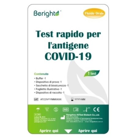 Intermedical Test Antigenico Rapido Covid-19 Alltest Autodiagnostico Determinazione Qualitativa Antigeni Sars-cov-2 In Campioni 