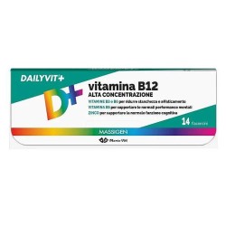 Massigen Dailyvit Vitamina B12 Alta Concentrazione Integratore contro la stanchezza 14 flaconcini