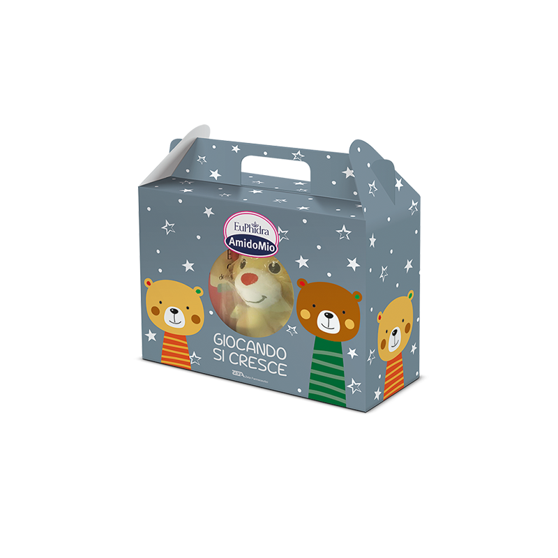 Zeta Farmaceutici Euphidra Amidomio Giocando Si Cresce 1 Dermodetergente 400 Ml + 1 Shampoo 200 Ml + 1 Crema Idratante 50 Ml + 1