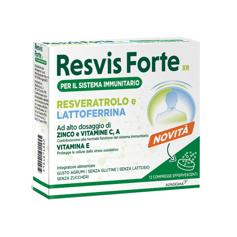 Resvis Forte XR Integratore per le difese immunitarie 12 compresse effervescenti
