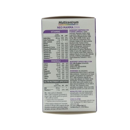Haleon Italy Multicentrum Neo Mamma Dha 30 Compresse + 30 Capsule Molli