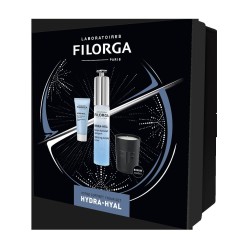 Laboratoires Filorga C. Italia Filorga Xmas Box Hydra 2023 1 Hydra Hyal Serum 30 Ml + 1 Hydra Hyal Cream 15 Ml + 1 Mini Candle