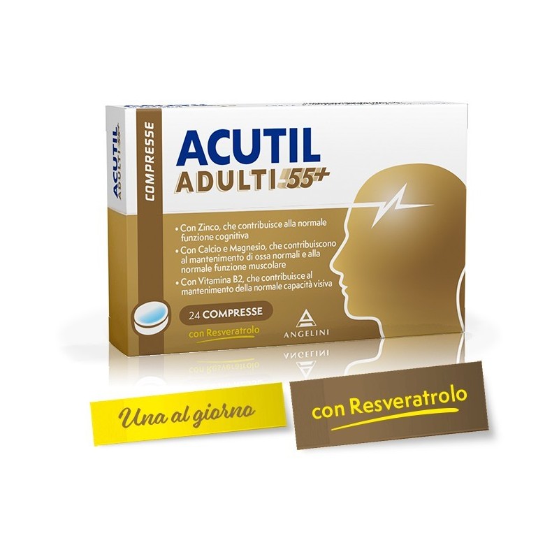 Angelini Acutil Adulti 55+ 24 Compresse It
