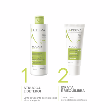 Aderma A-d Biology Crema Ricca 40 Ml