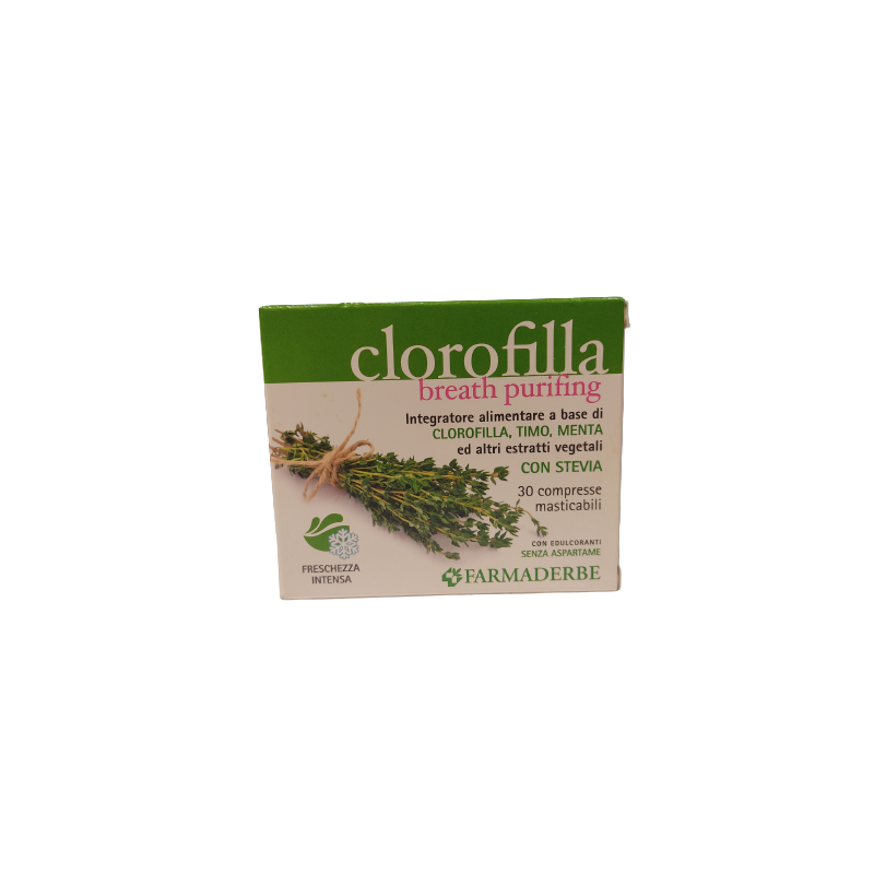 Farmaderbe Clorofilla Breath Purifing 30 Compresse Masticabili