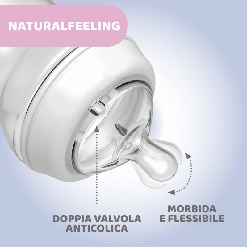 Chicco Biberon Nat Feel Pp 6m+ 330 Ml Bimba