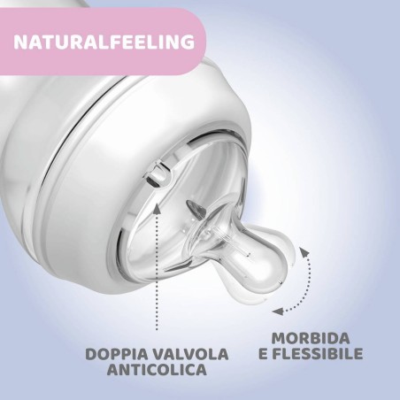 Chicco Biberon Nat Feel Pp 6m+ 330 Ml Bimba