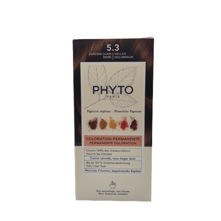 Phyto Color Kit 5,3 Castano Chiato Dorato 1 Latte 50 Ml + 1 Crema 50 Ml + 1 Maschera 12 Ml