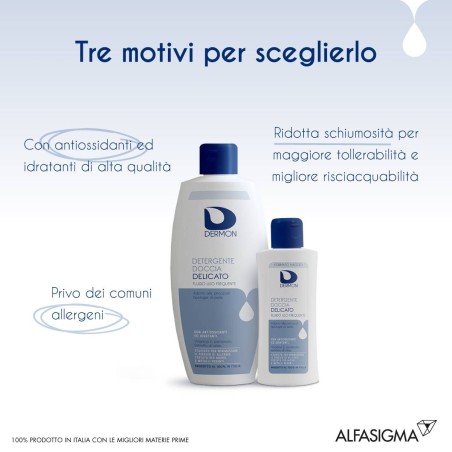 Alfasigma Dermon Detergente Doccia Delicato Uso Frequente 100 Ml