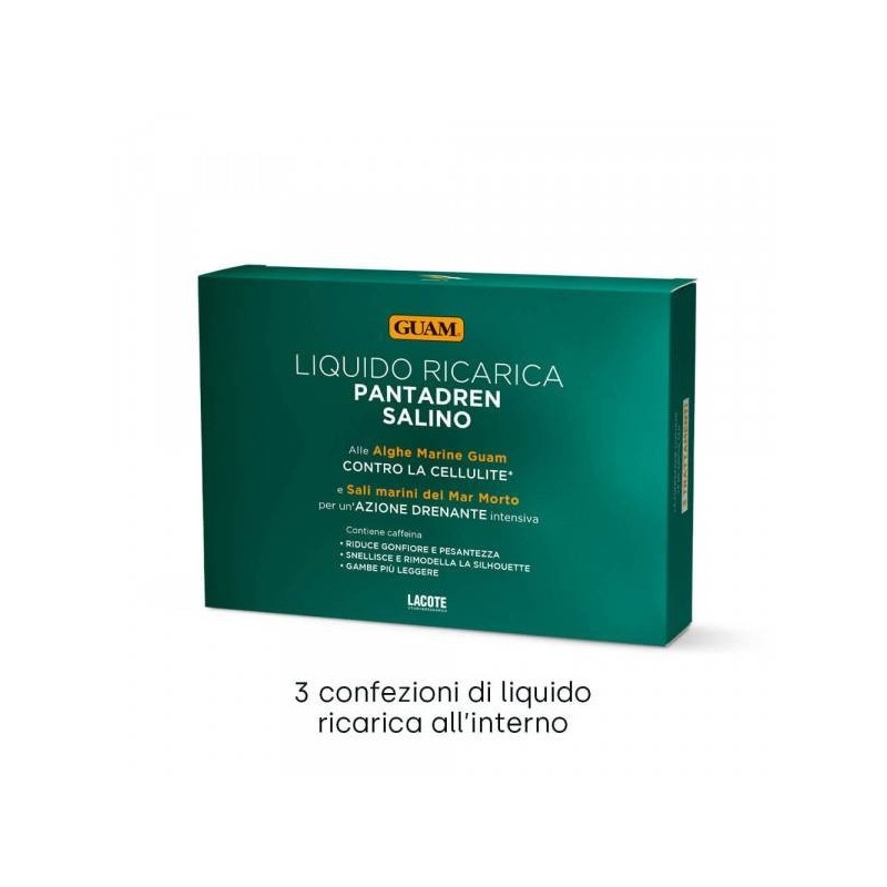 Lacote Guam Pantadren Salino Ricarica 3 Buste Da 100 Ml
