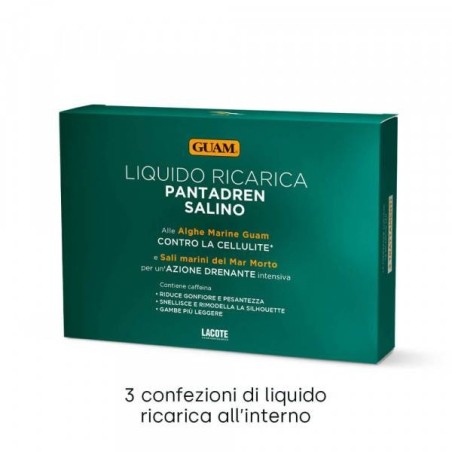 Lacote Guam Pantadren Salino Ricarica 3 Buste Da 100 Ml