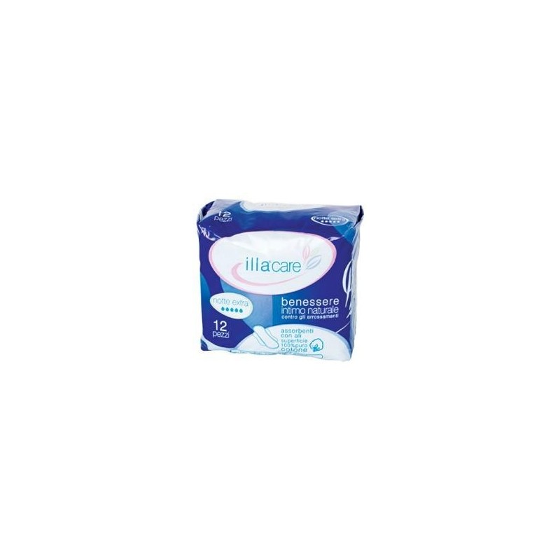 Pietrasanta Pharma Illa Care Assorbente Notte Extra 12 Pezzi