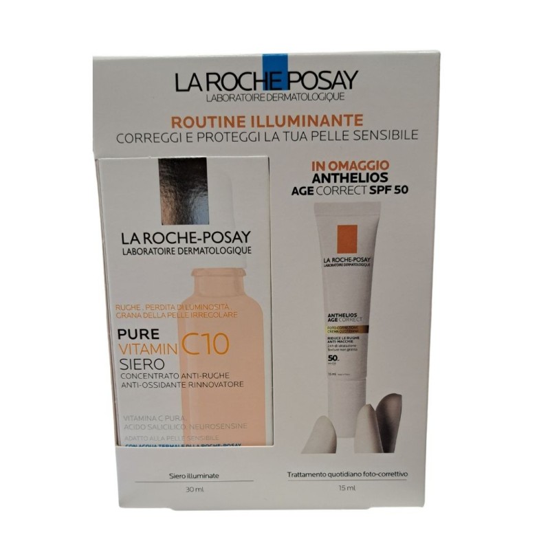 La Roche Posay-phas Kit Vitamin C10 Siero 30 Ml+age 15 Ml