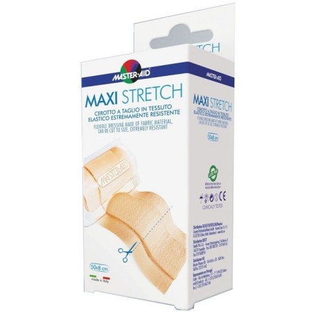 Pietrasanta Pharma Master-aid Stretch Cerotto A Taglio In Tessuto Elastico Resistente 50 X 8 Cm