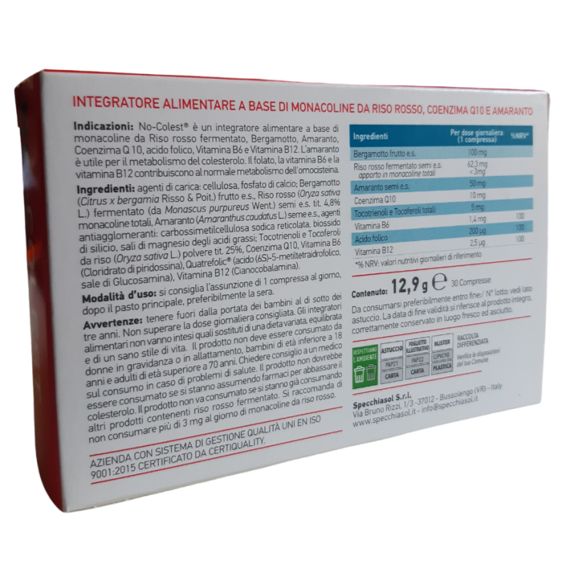 Specchiasol No-colest 30 Compresse