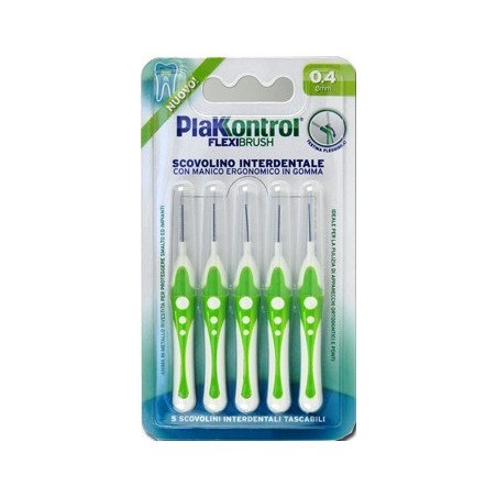 Ideco Plakkontrol Scovolino Interdentale Flexi Brush04 Blister 5 Pezzi