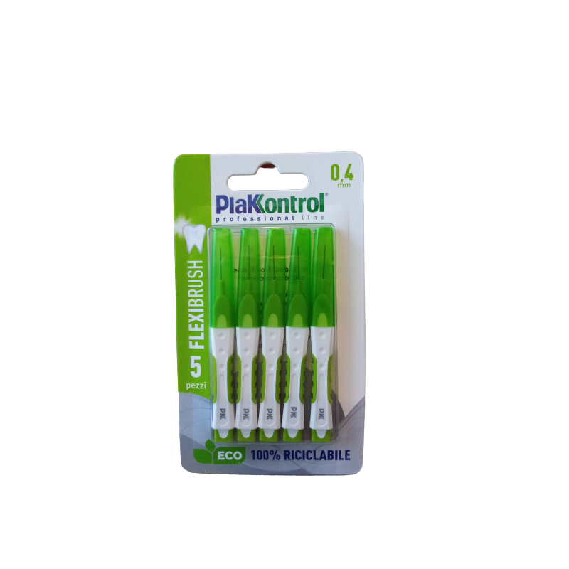 Ideco Plakkontrol Scovolino Interdentale Flexi Brush04 Blister 5 Pezzi