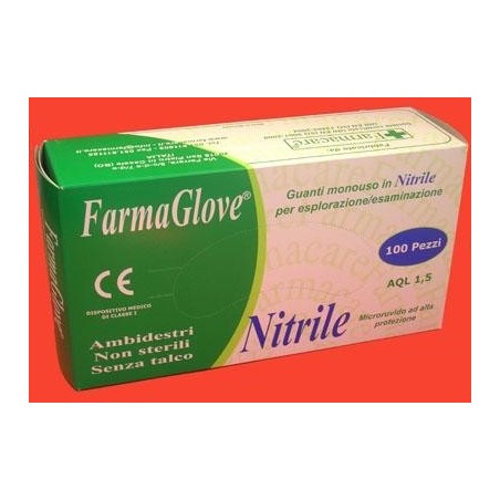 Farmacare Guanto In Nitrile Misura Media 100pz